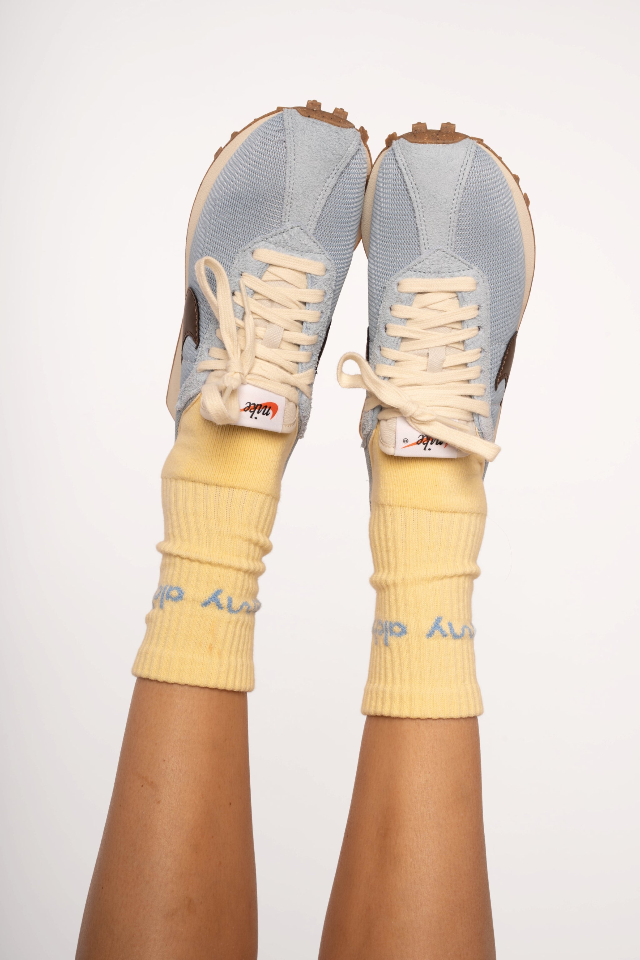 Calcetín de mantequilla amarilla